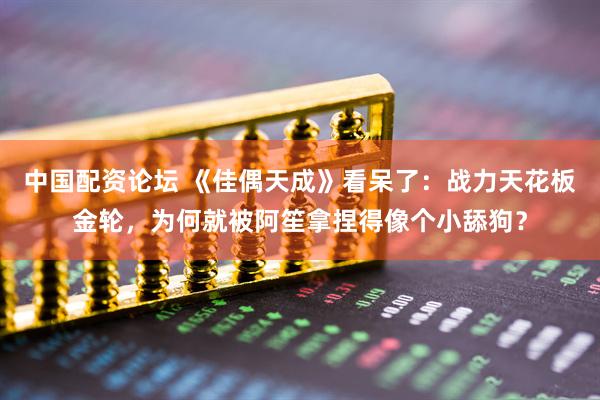 中国配资论坛 《佳偶天成》看呆了：战力天花板金轮，为何就被阿笙拿捏得像个小舔狗？